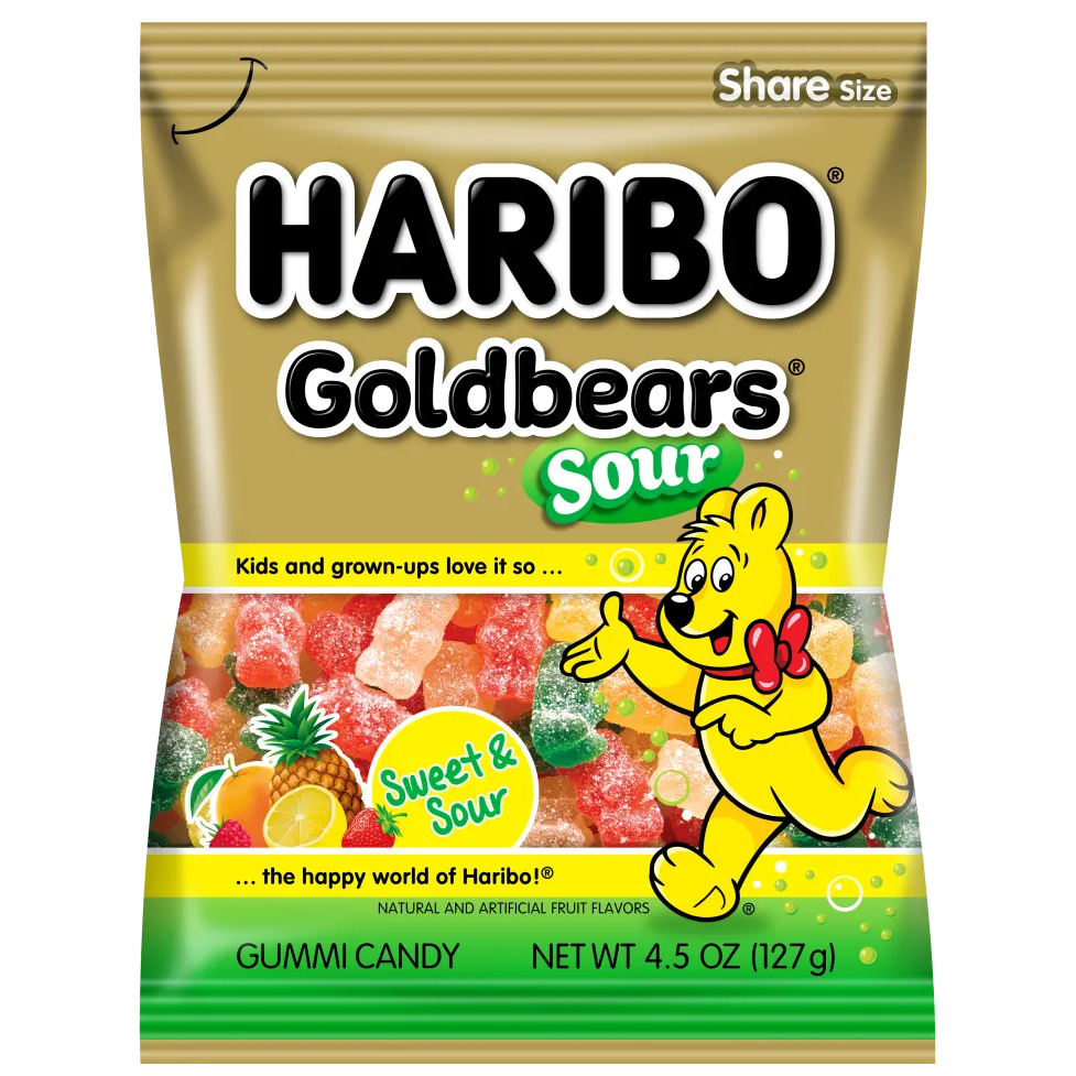 HARIBO Sour Gold Bears - 127g (USA)