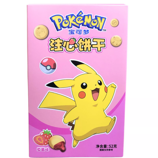 POKEMON Strawberry Filled Biscuits - 52g (CHINA)