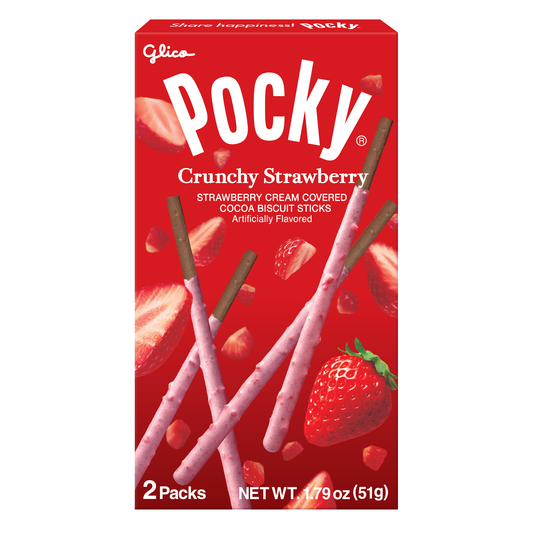 POCKY Crunchy Strawberry - 55g (JAPAN)