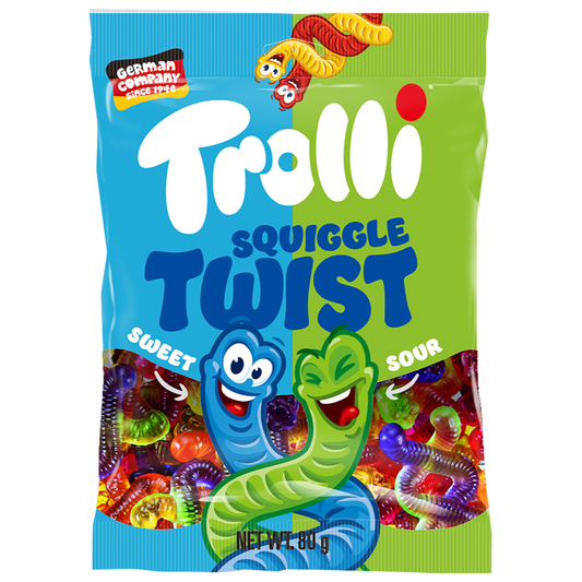 TROLLI Squiggle Twists - 80g (GERMANY)