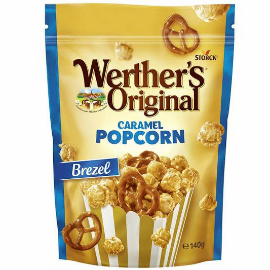 WETHER'S ORIGINAL Brezel Caramel Popcorn & Pretzels - 140g (UK)