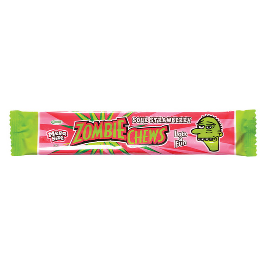 ZOMBIE CHEWS Sour Strawberry - 28g (AUS)