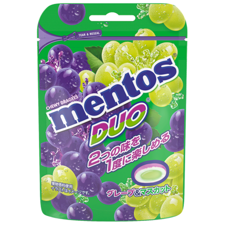 MENTOS Duo Grape & Muscat - 45g (JAPAN)